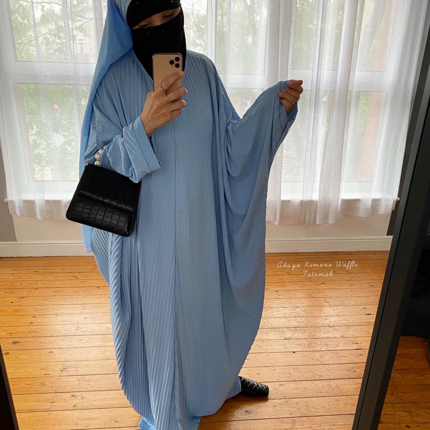 ABAYA WAFFLE + HIJAB SET FATEMAH