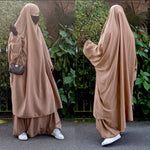 JILBAB AMANA 2 PIECES SERWAL BASIC (all colours)