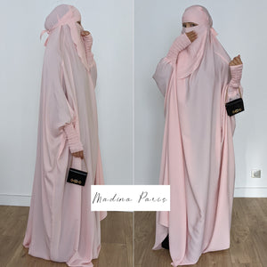 JILBAB 1 PIECE MAKKAH DELUXE +NIQAB(all colours)