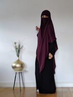 KHIMAR CAPE-NIQAB HAYYA plum / last chance