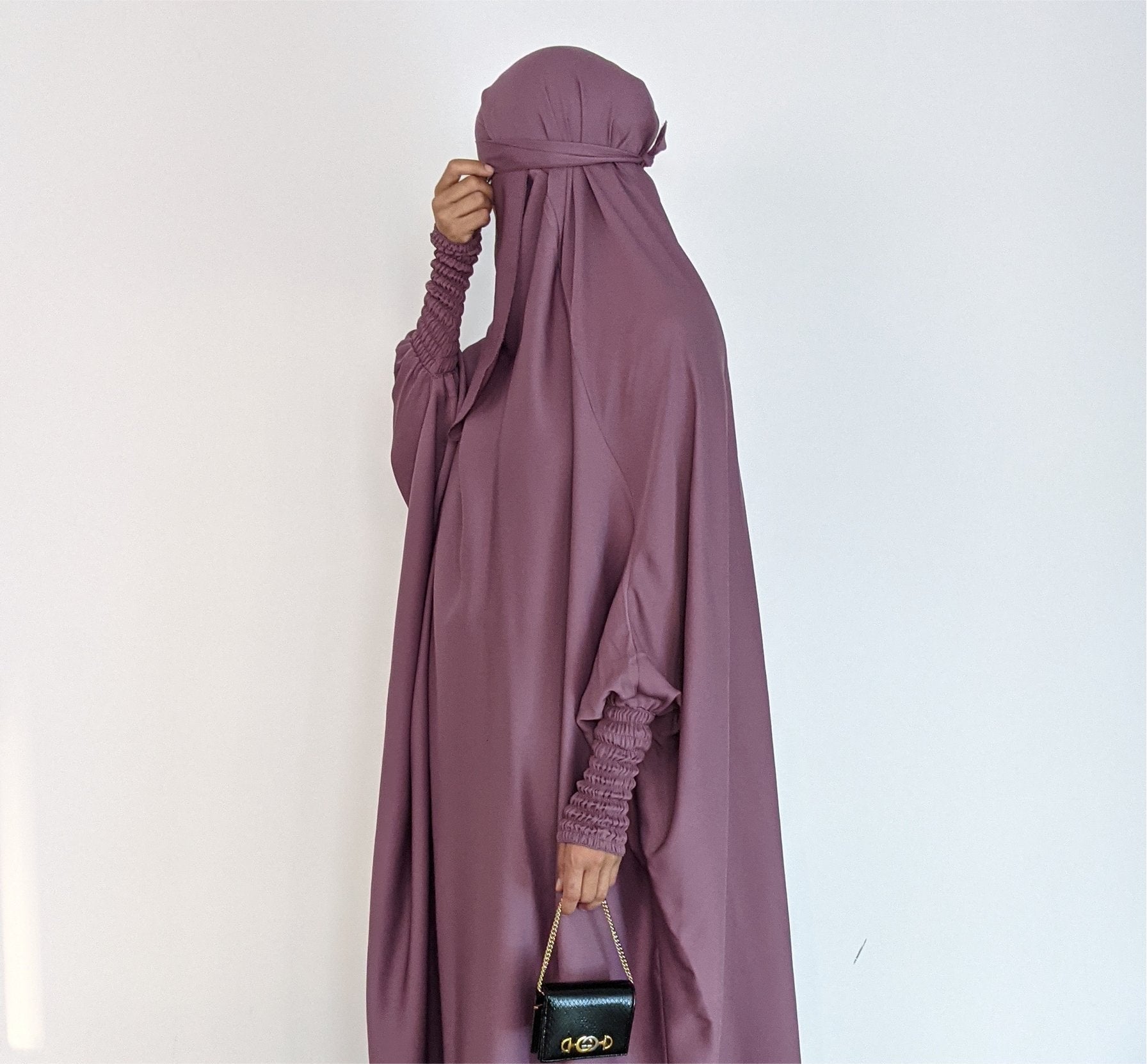 JILBAB 2 PIECES DELUXE MAKKAH Frilly sleeves  (all colours )